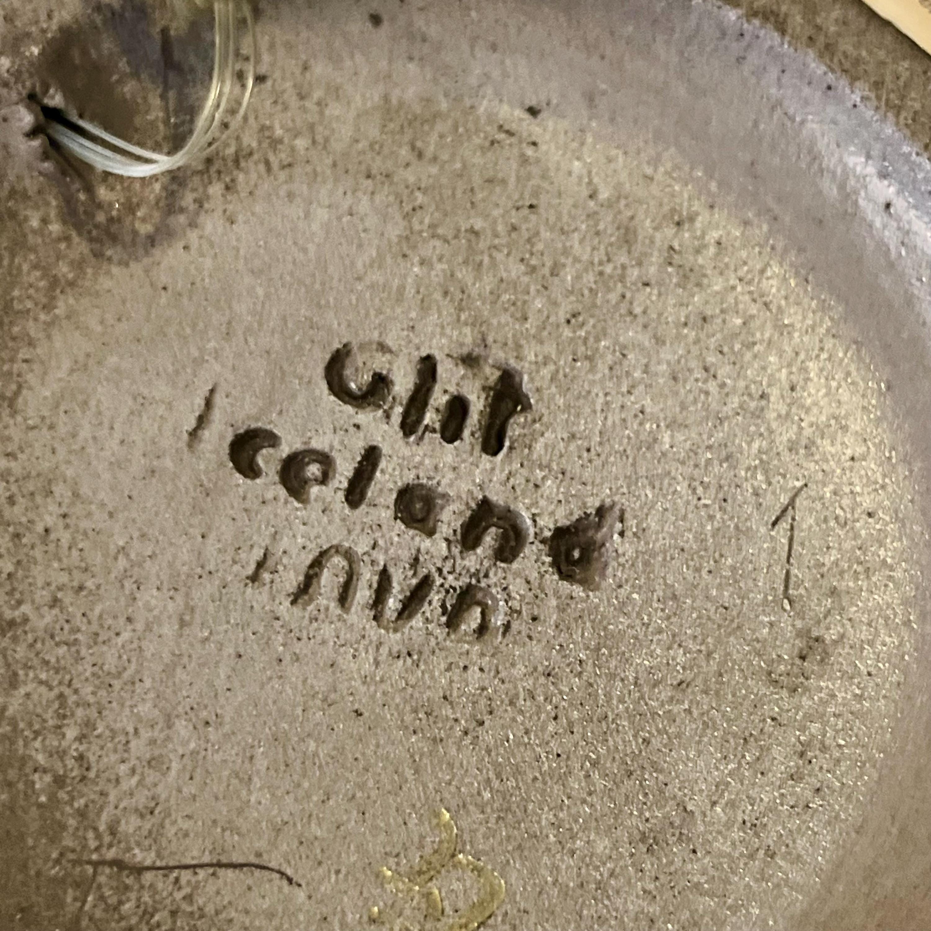 vintage-glit-iceland-lava-ceramics-wall-plate-handmade-icelandic-art