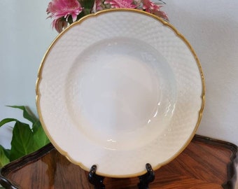 Gorgeous Mid-Century Porcelain Bing And Grøndahl White And Gold Bowls