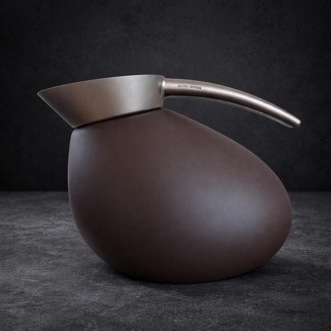 Georg Jensen “quack” Jug – Designer Thermos in Mahogany With