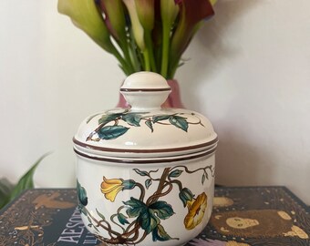 Vintage Villeroy en Boch 'Botanica' suikerpot/snuisterijdoosje