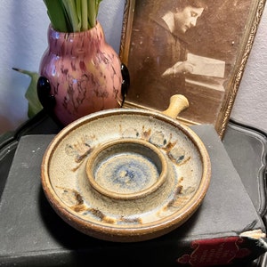 Beautiful Vintage Søholm Stoneware Candle Holder Designed By Noomi Backhausen