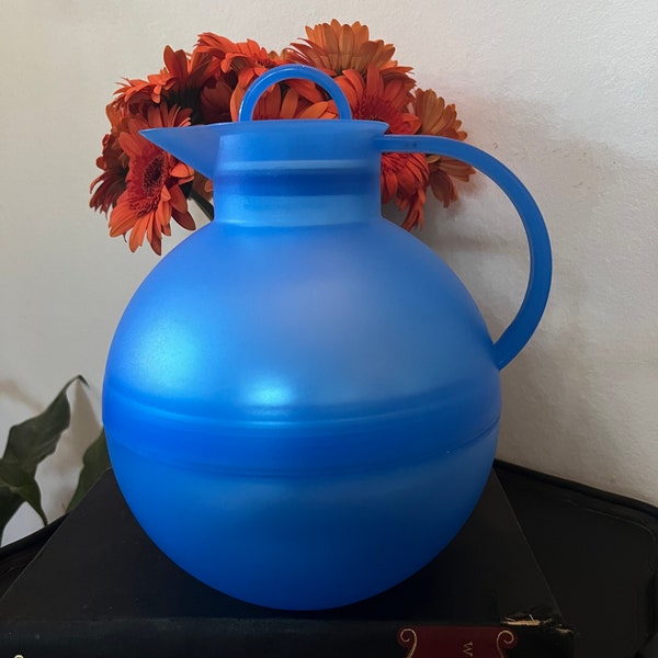 Vintage Alfi Ole Palsby Blau Themos/Kaffee/Teekanne