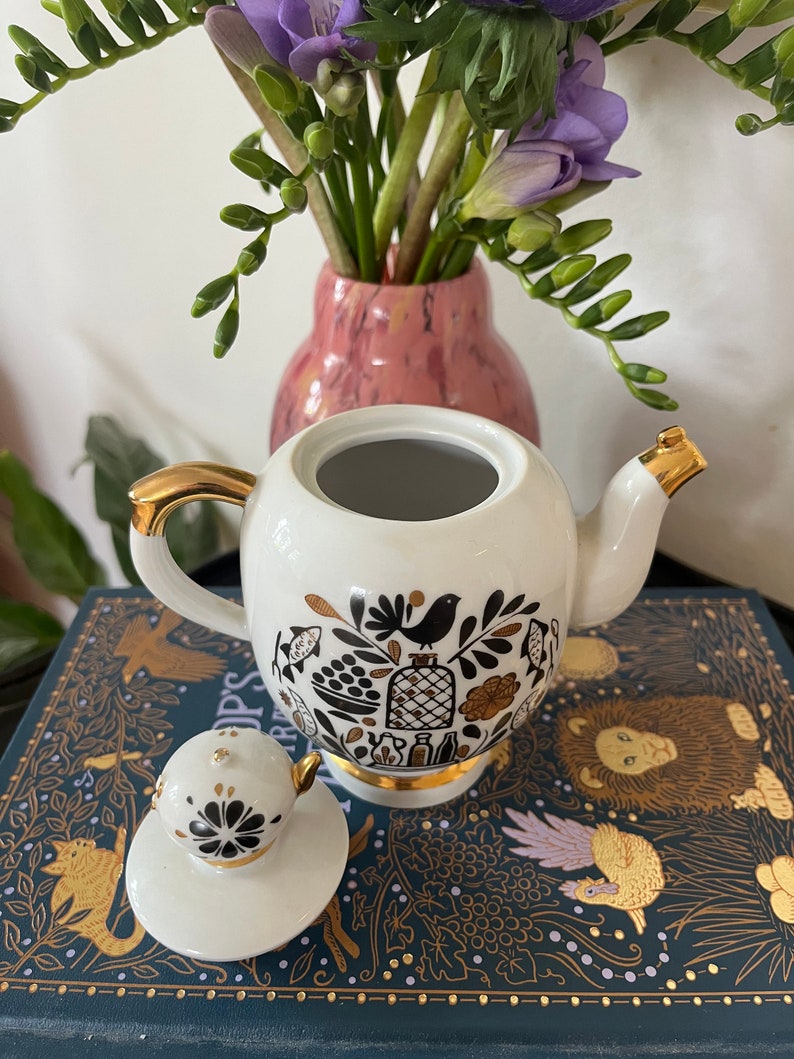 Beautiful Decorative Lomonosov Teapot zdjęcie 4