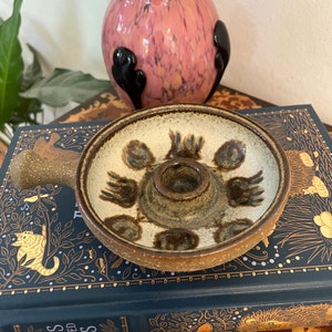 Beautiful Vintage Søholm Stoneware Candle Holder Designed By Noomi Backhausen