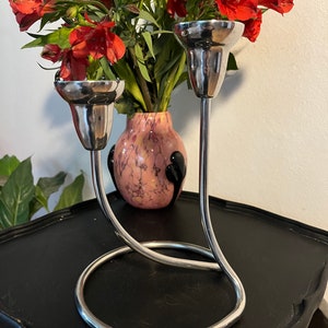 Gorgeous Georg Jensen Double Swing Candlestick Holder