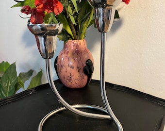 Gorgeous Georg Jensen Double Swing Candlestick Holder