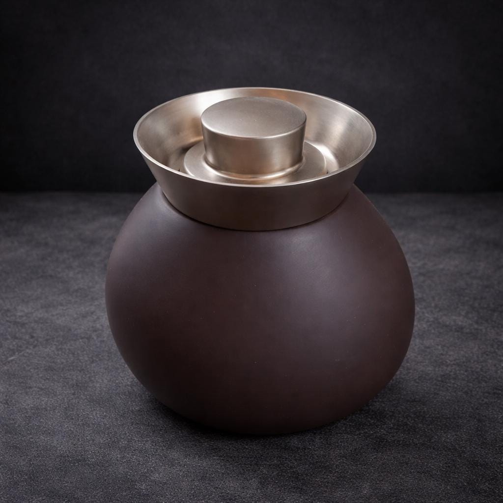 Georg Jensen “quack” Jug – Designer Thermos in Mahogany With