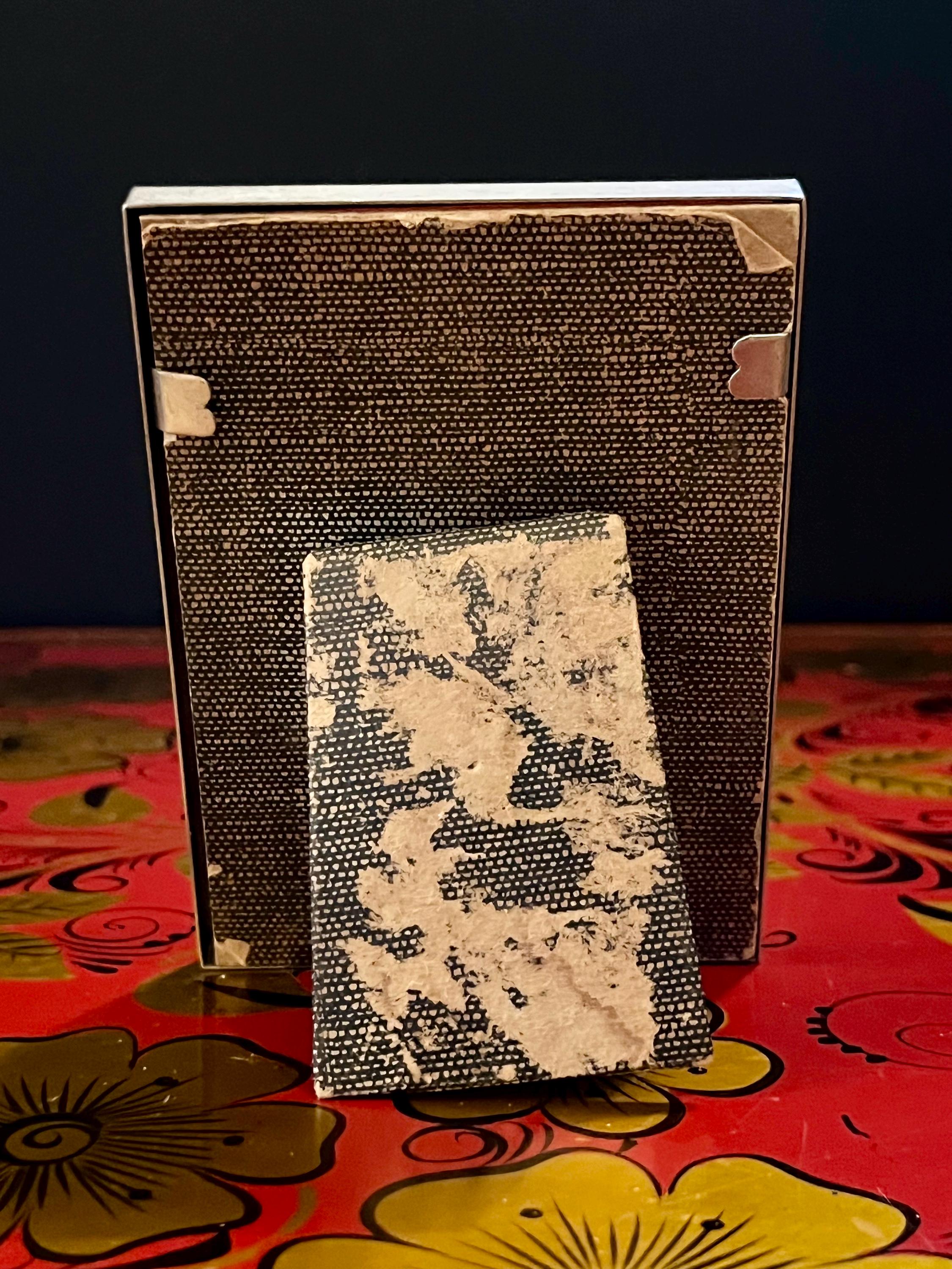 北欧ヴィンテージ　フォトフレーム４点セット　湾曲ガラス　凸ガラス　デンマーク ヴィンテージ デンマーク製 シルバーメタルフォトフレーム - 凸