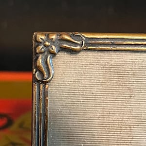 Vintage Brass Danish Triple Picture Frame