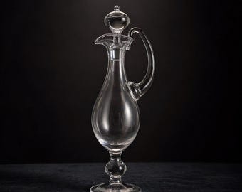 Holmegaard Charlotte Amalie Decanter de Per Lütken / Jarra de vidrio de arte danés con tapón