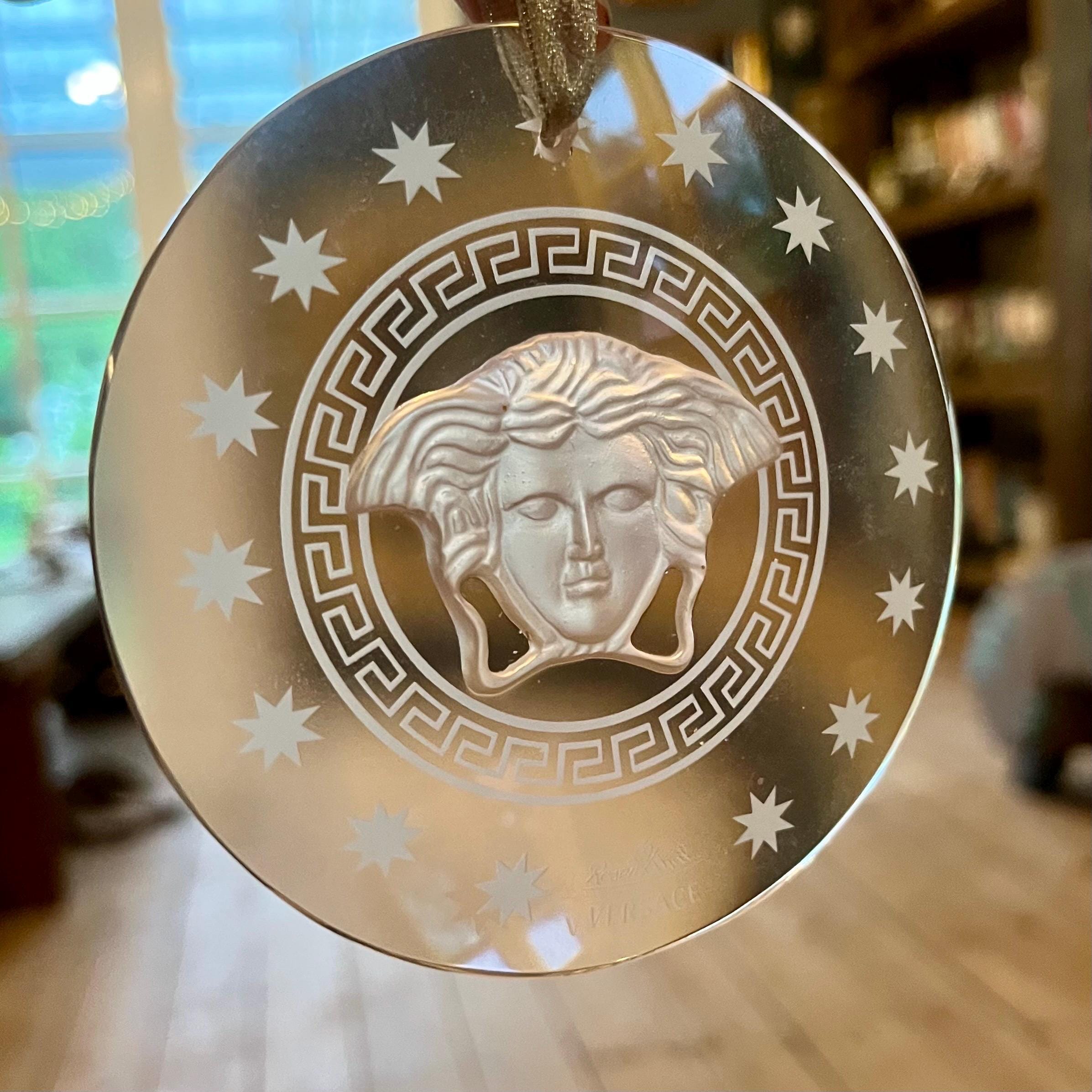 Versace Rosenthal Medusa Crystal Ornaments: Lumiere Colors