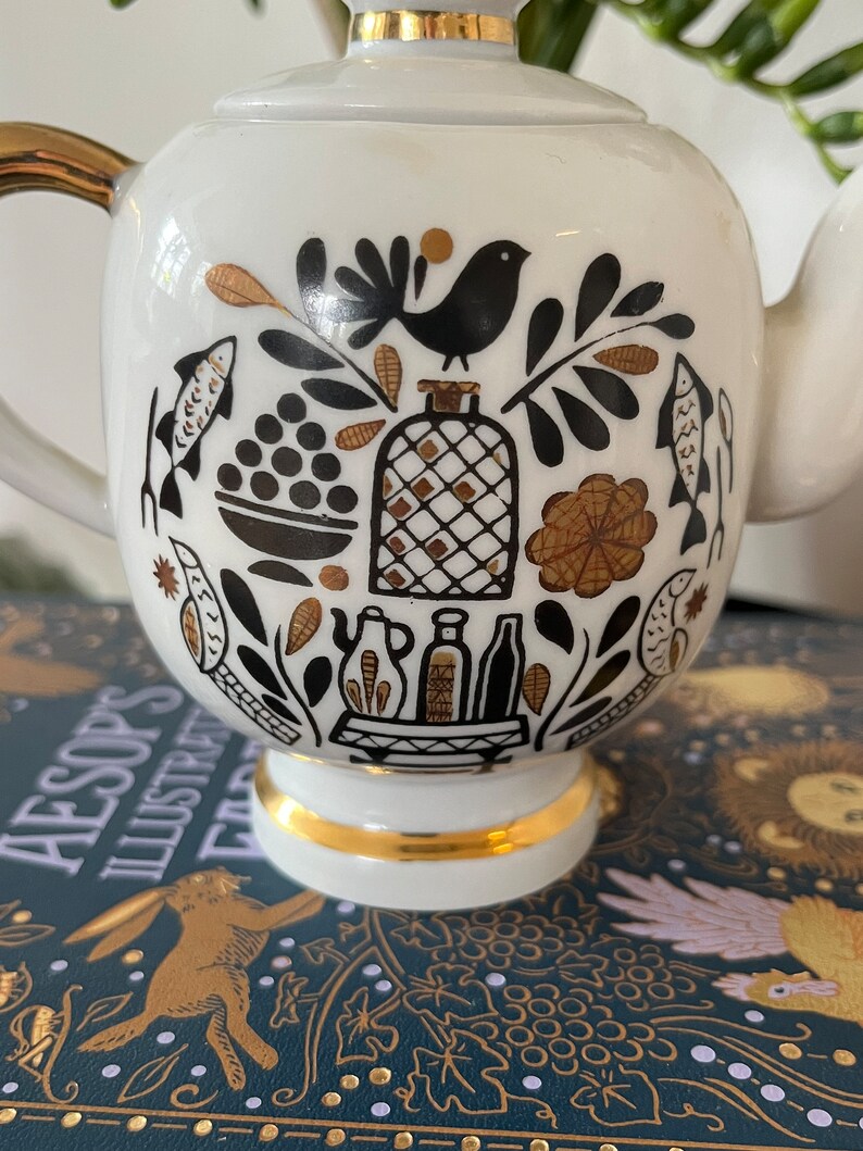 Beautiful Decorative Lomonosov Teapot zdjęcie 5