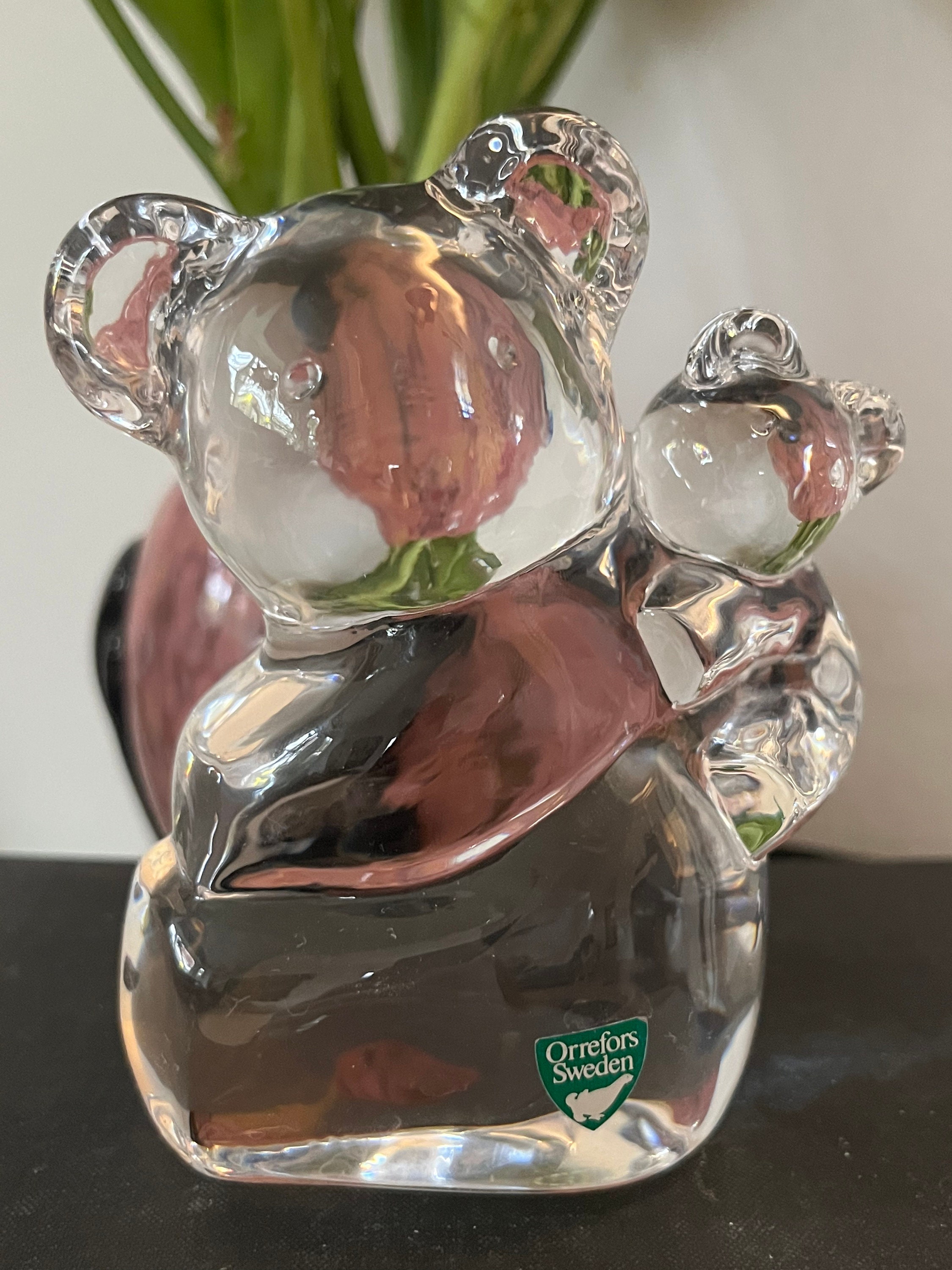 Vintage Orrefors Crystal Animal Paperweight: Swedish Art Glass - Etsy