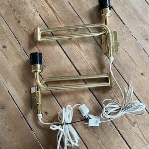 Set Of Two Vintage Danish Lyskær Swing Lamps