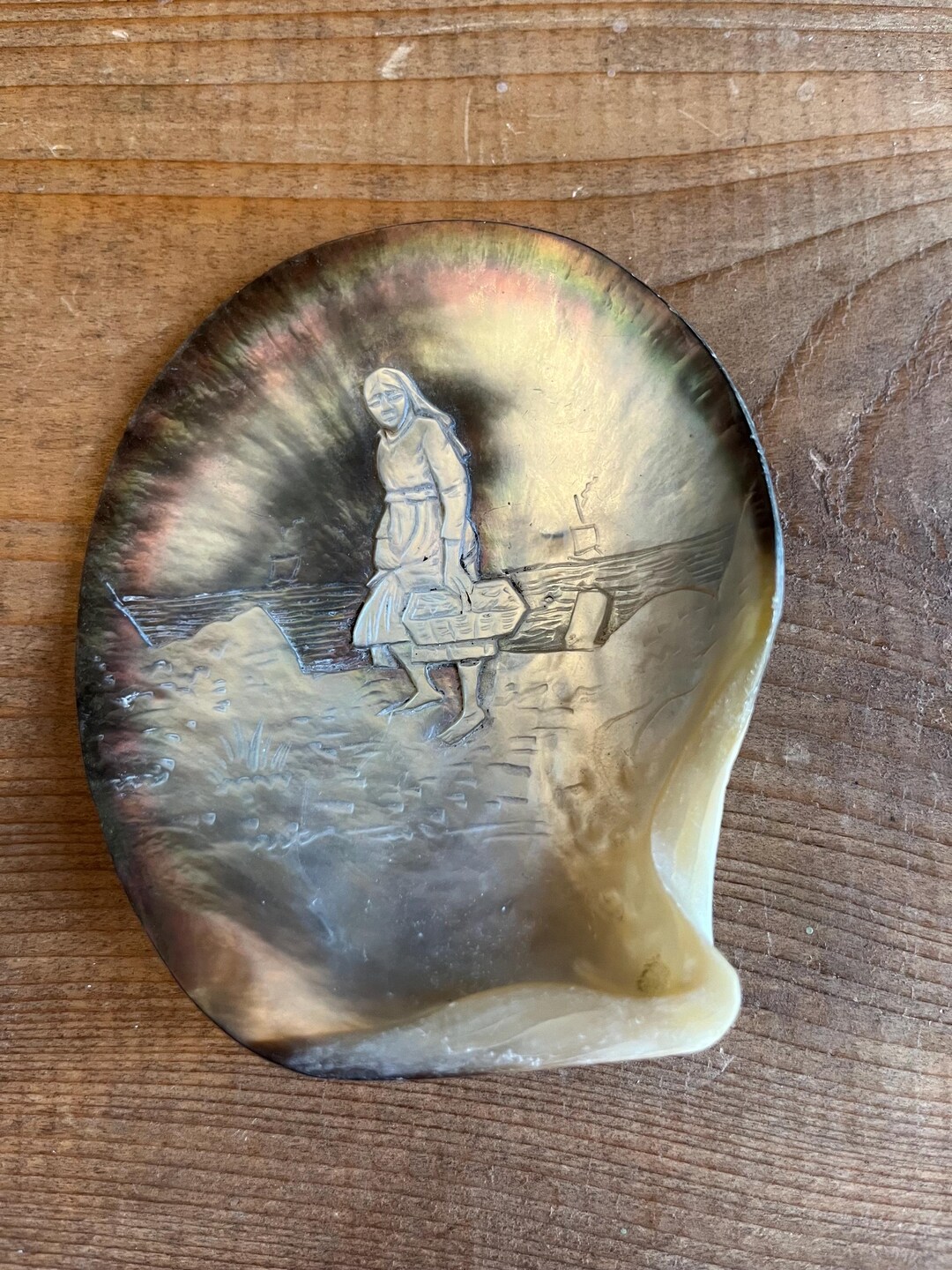 Antique French Carved Mother of Pearl Shell: 19th Century - Etsy
