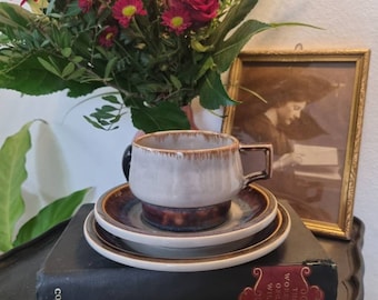 Gorgeous Mid Century Bing And Grøndahl &#39;Mexico&#39; Stoneware Trio Set