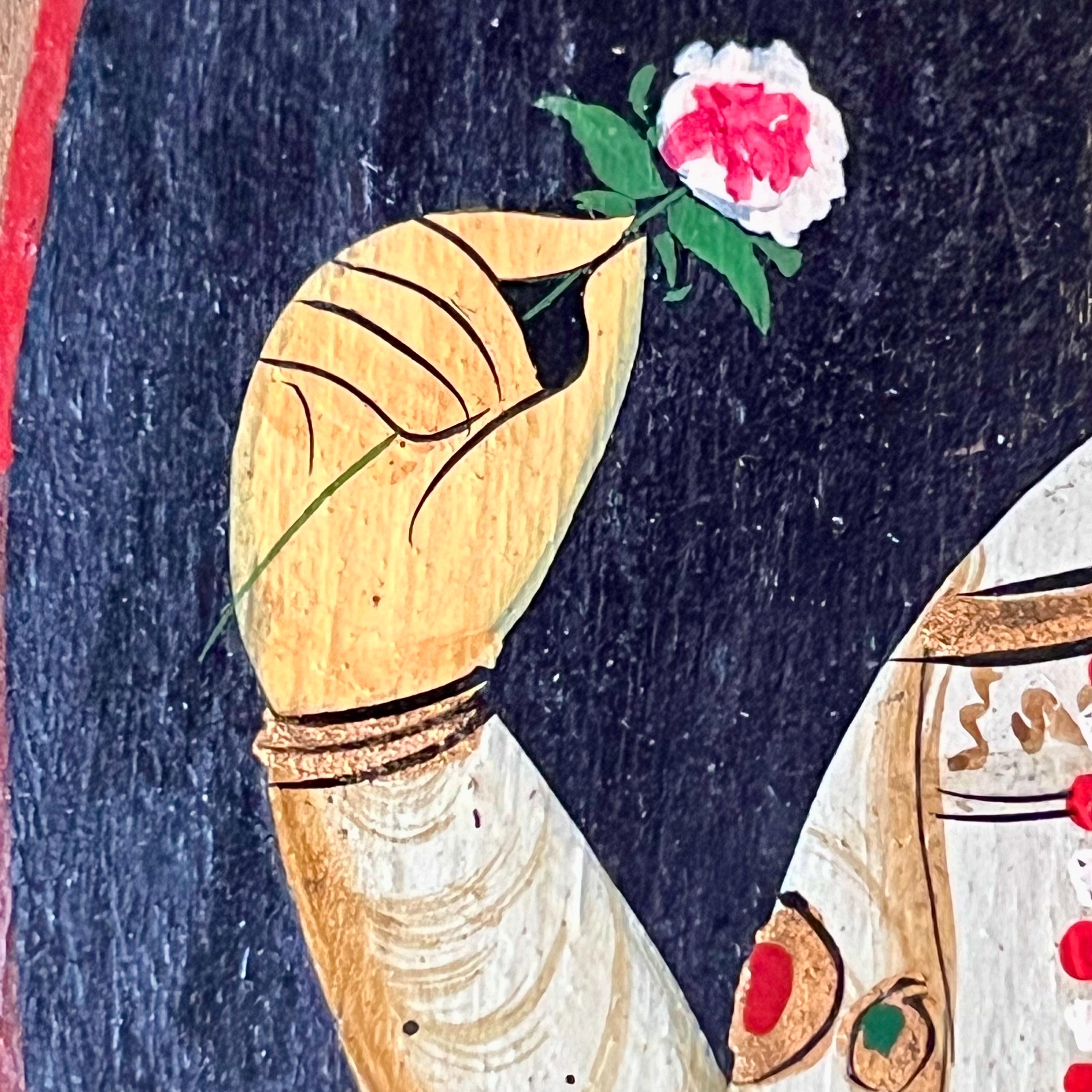 ヴィンテージインド手描き木箱｜ラジャスタンミニチュアアート 