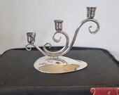 Beautiful Mid Century Chr Jensen Silverplate Candelabra