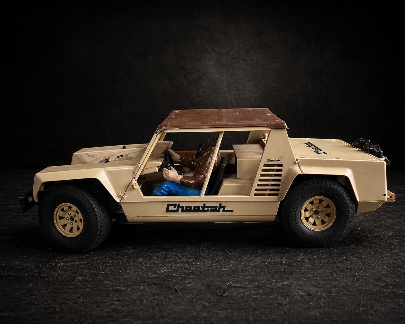 Vintage 1978 Tamiya Cheetah Lamborghini RC Car 1/12 W/ Controller