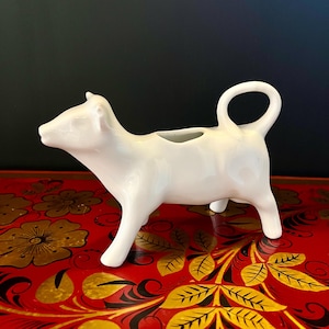 Vintage Pillivuyt Porcelain Cow Creamer