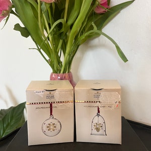 Gorgeous Holmegaard Glass Christmas Tree Decorations
