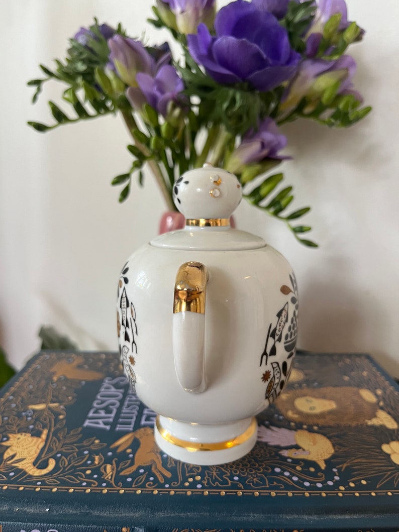 Beautiful Decorative Lomonosov Teapot zdjęcie 2