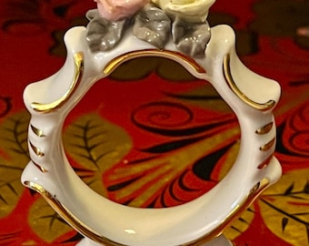 Vintage Porsgrund Porcelain King and Queen Salt & Pepper Shakers