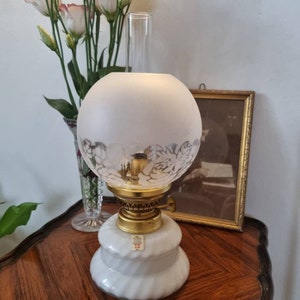Stunning Vintage Holmegaard Oil Lamp