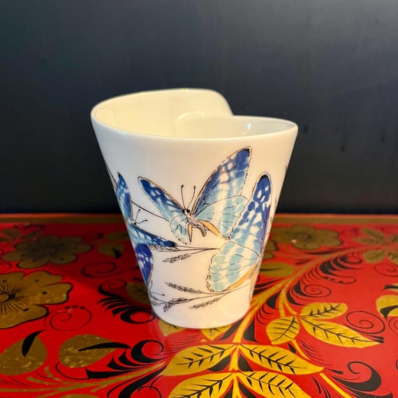 Villeroy & Boch Blue Butterfly Mug – Newwave Caffè Porcelain - Etsy
