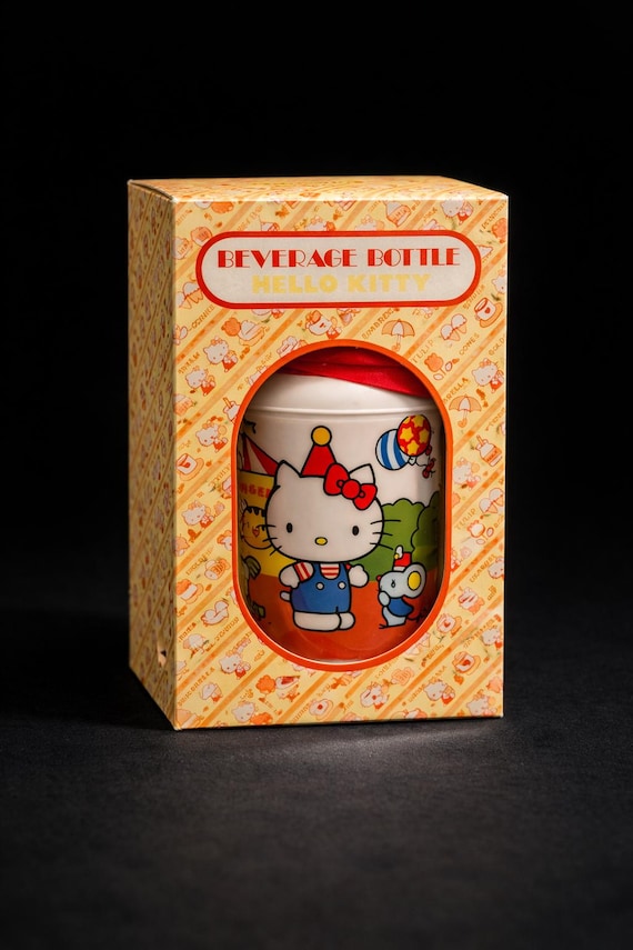 1976 Hello Kitty Beverage Bottle With Original Box & Tag – Made in
