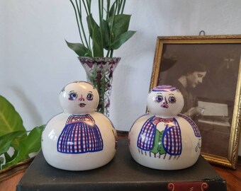 Vintage Aksini Pepper Maiden And Pepper Gentleman