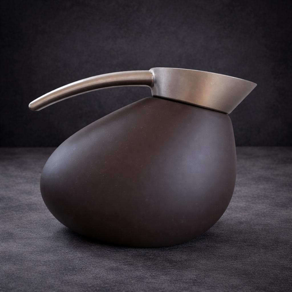 Georg Jensen “quack” Jug – Designer Thermos in Mahogany With