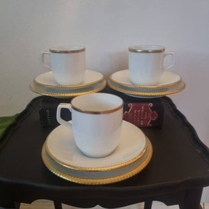 Stunning Vintage Bing And Grøndahl Porcelain Trio Set