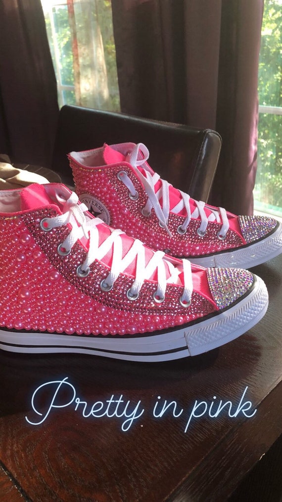 bling high top converse