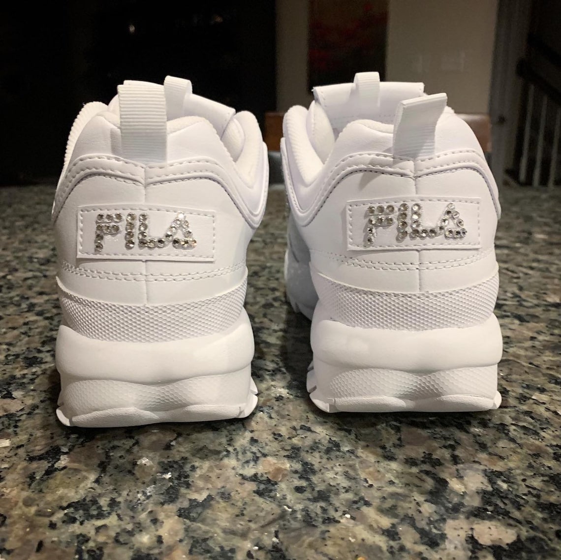 old school filas with the strap