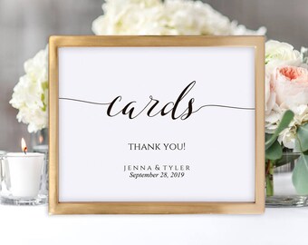 Wedding Card Box Sign