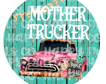 sublimation coasters coaster digital designs trucker instant des mother