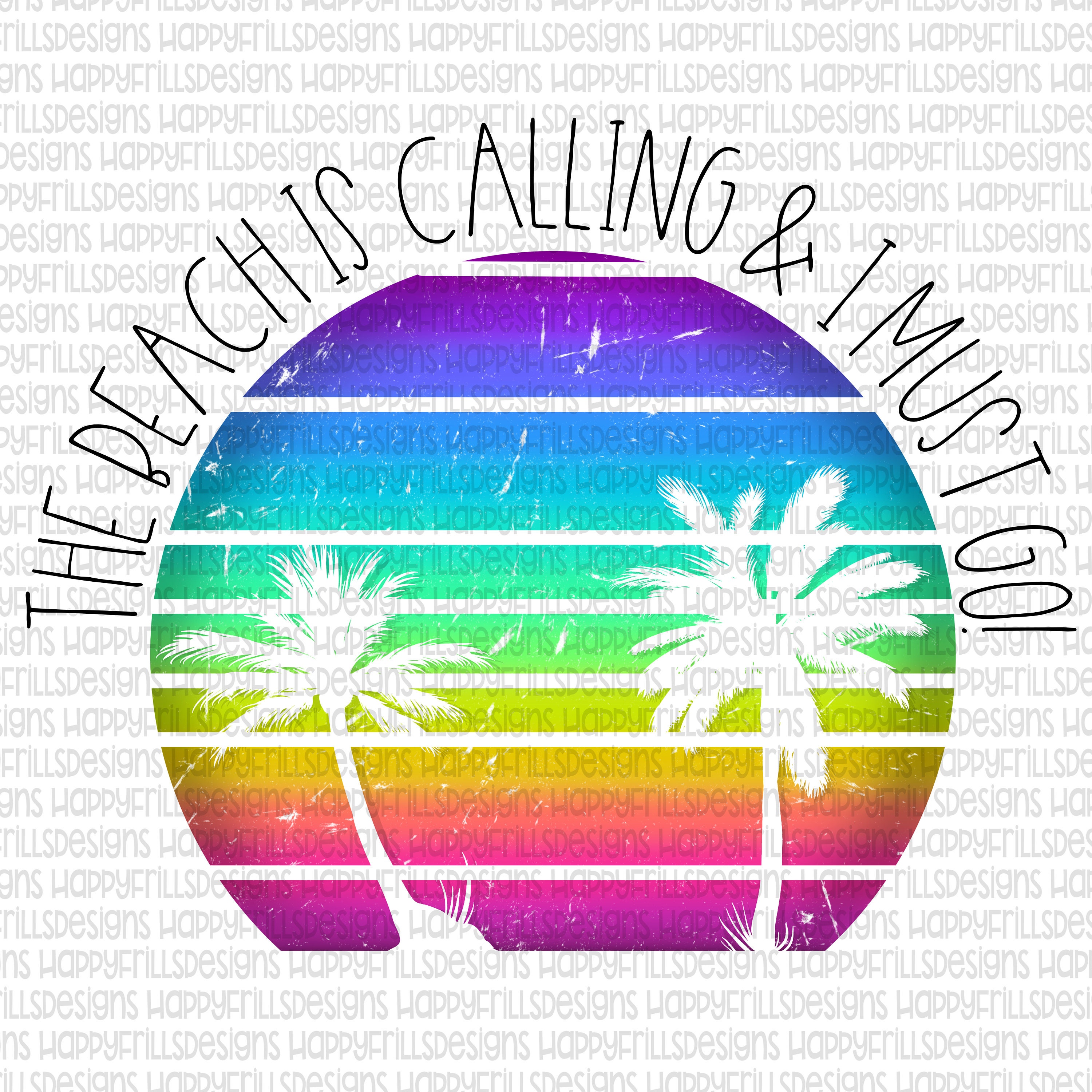 Download The beach is calling design Digital image png instant ...