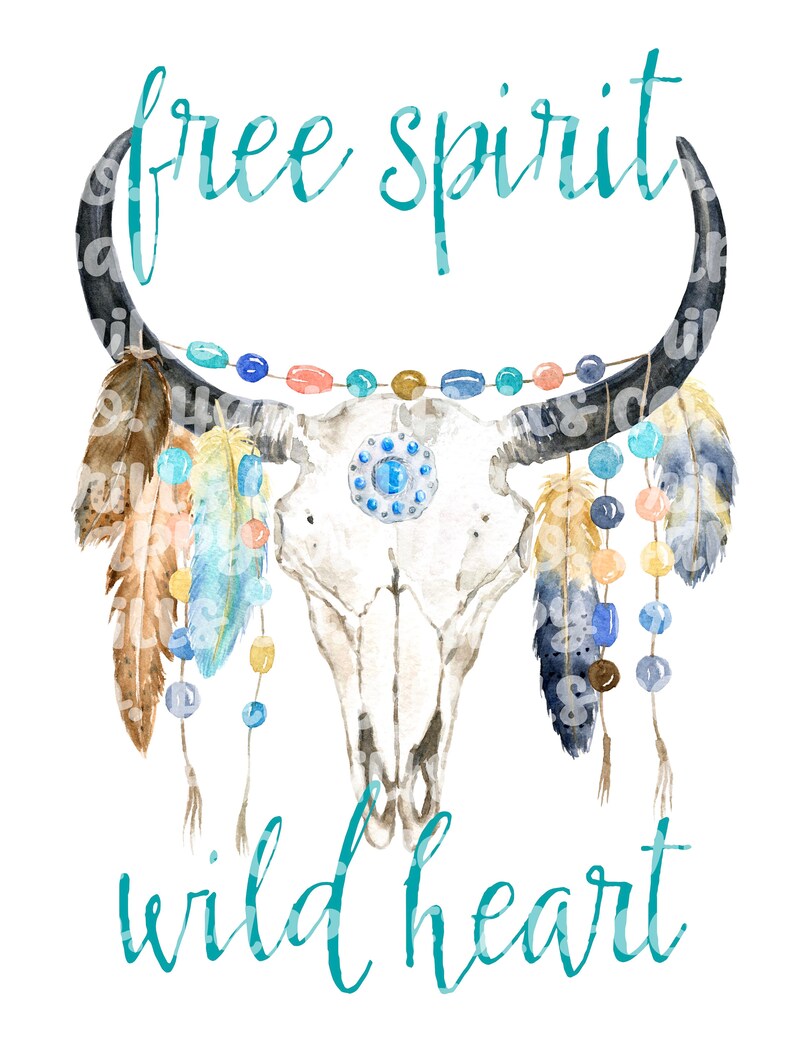 Free spirit, wild heart floral vintage designs Digital image png instant download for sublimation Design/ des, Sublimate image 1