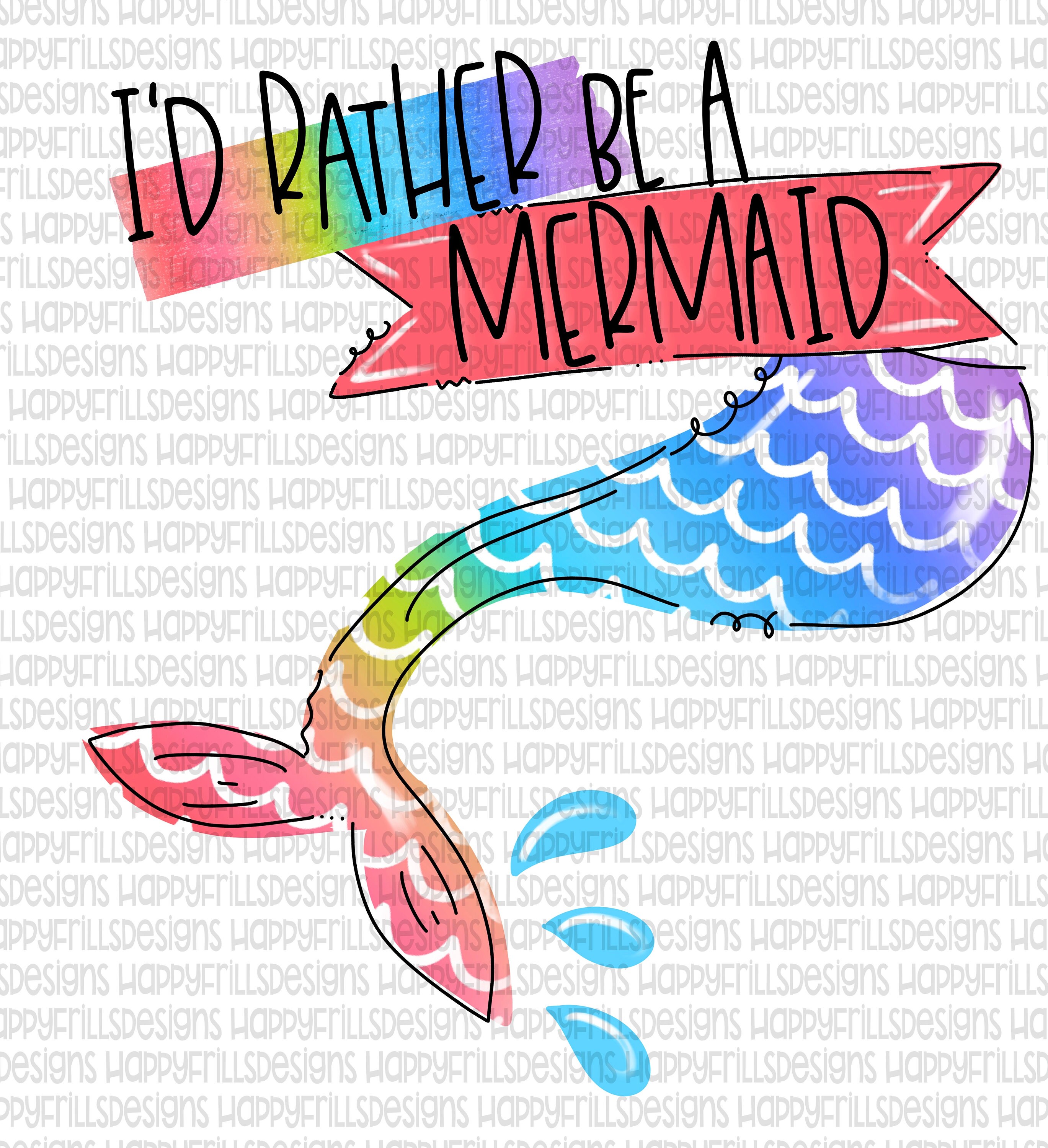 Download mermaid design Digital image png instant download for ...