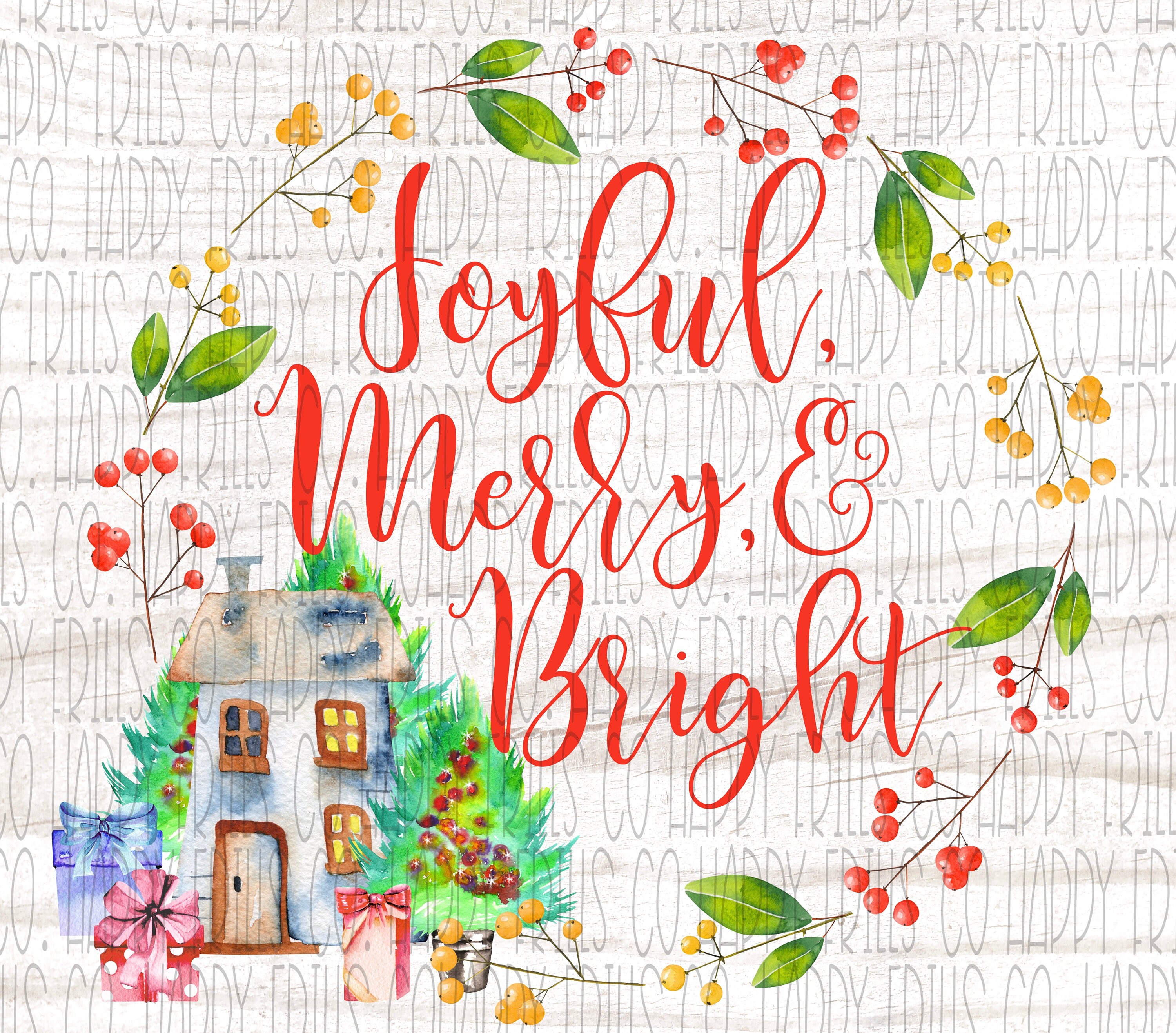 Download Joyful Merry and bright with Christmas Camper Digital ...