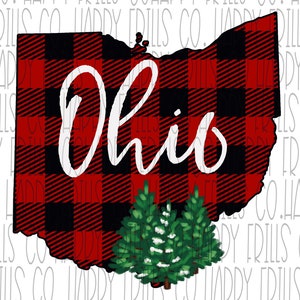 New Mexico buffalo plaid with Christmas tree outline png instant download Sublimate Design designs for sublimation