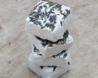 Lavender Bath Fizzies-Bath Bomb-Bath Salts-Relaxing-Soothing-Organic-Two Sizes
