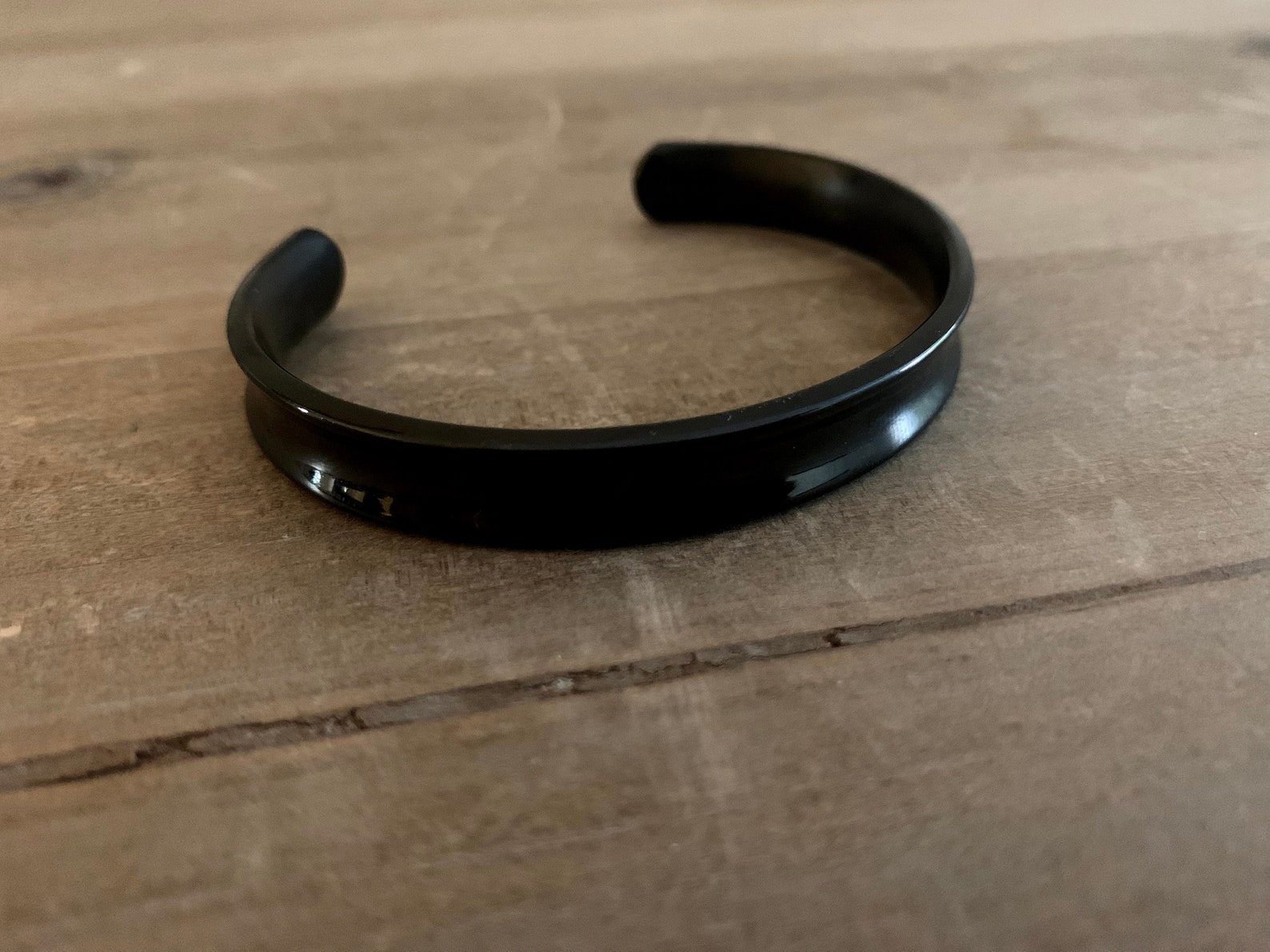 Men's Black Bracelet men's Cuff Bracelet Stainless Etsy