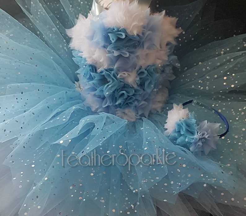 blue fairy dress flower tutu dress fairy tutu dress Blue flower adult dress flower fairy tutu dress ladies tutu dress fairy tutu,