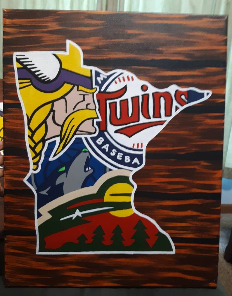 Minnesota Sports Collage 4 teams Etsy