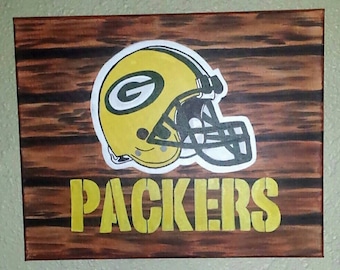 Hand Crafted Packers Painting