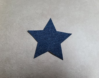 Recycled Denim Stars, Wedding Decorations, Shabby Chic, Junk Journals Embellishment, Small Craft Projects Supplies, Quilting Patch