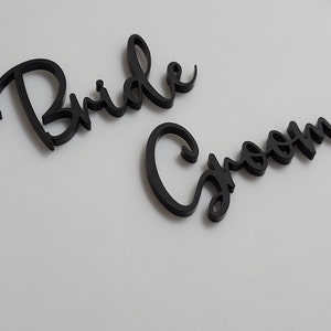 Bride and Groom Place Setting | Wedding Décor |  Table Setting |  Wedding Place Card | Bridal Shower Gift | Couples Place Card  |  Laser Cut