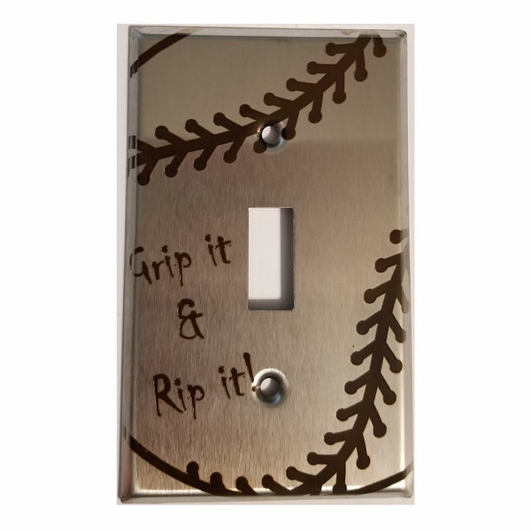 Engraved Light Switch Cover Etsy